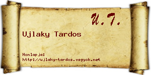 Ujlaky Tardos névjegykártya